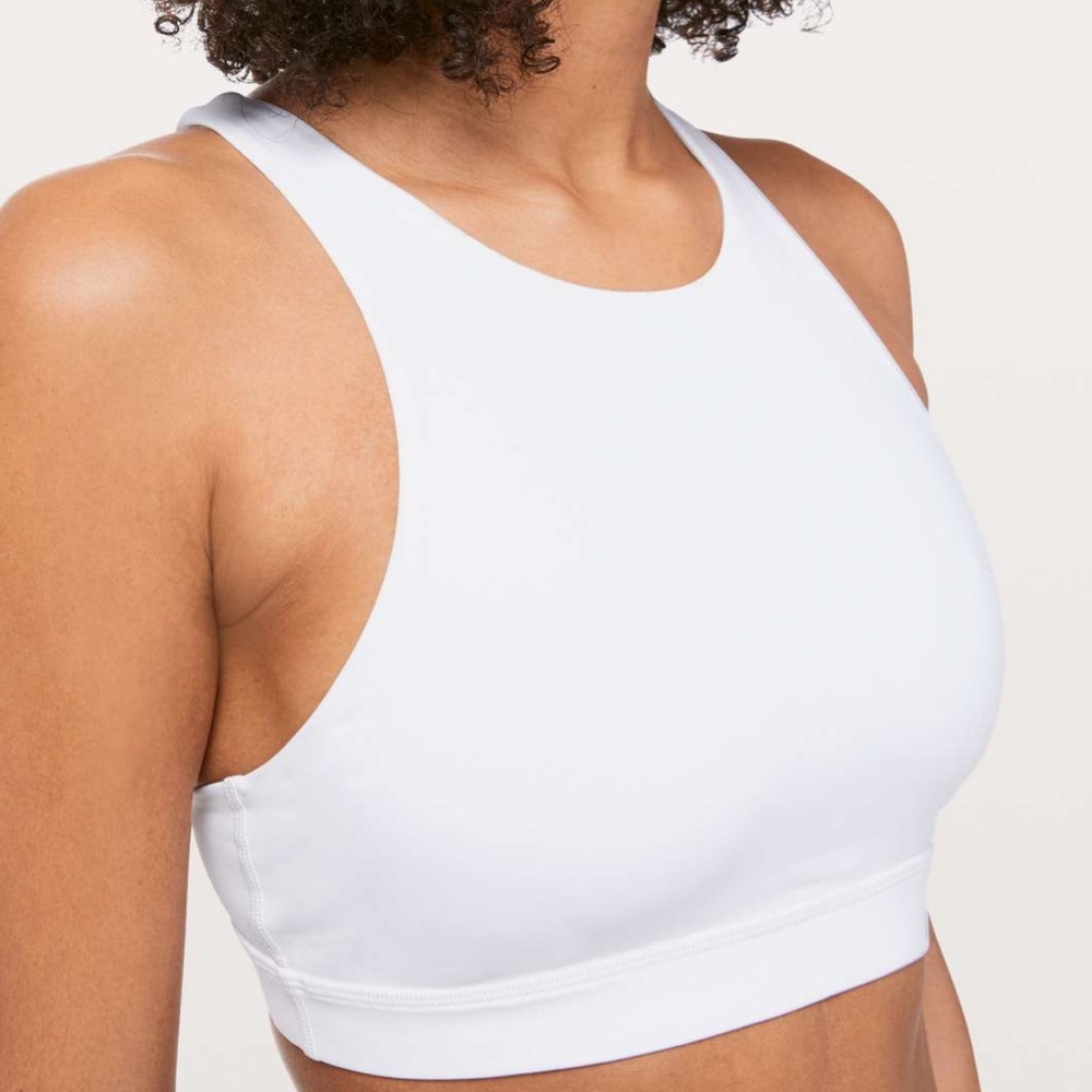 Lululemon White Energy Sports Bra